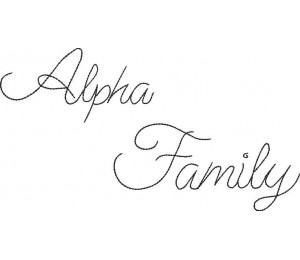 Stickserie - Alpha Family Schriftart